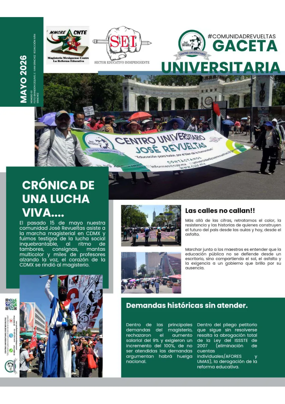Portada de la Gaceta Universitaria de mayo de 2026.